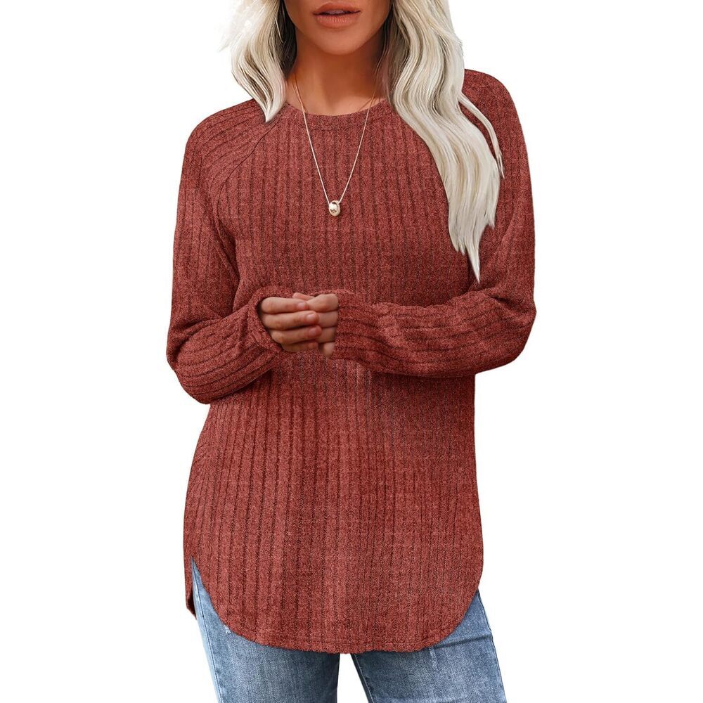 BRAND NEW Saloogoe Long Sleeve Tunic Tops - Cozy Crewneck Pullover!